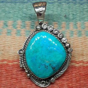 Sleeping Beauty Turquoise Pendant #3460